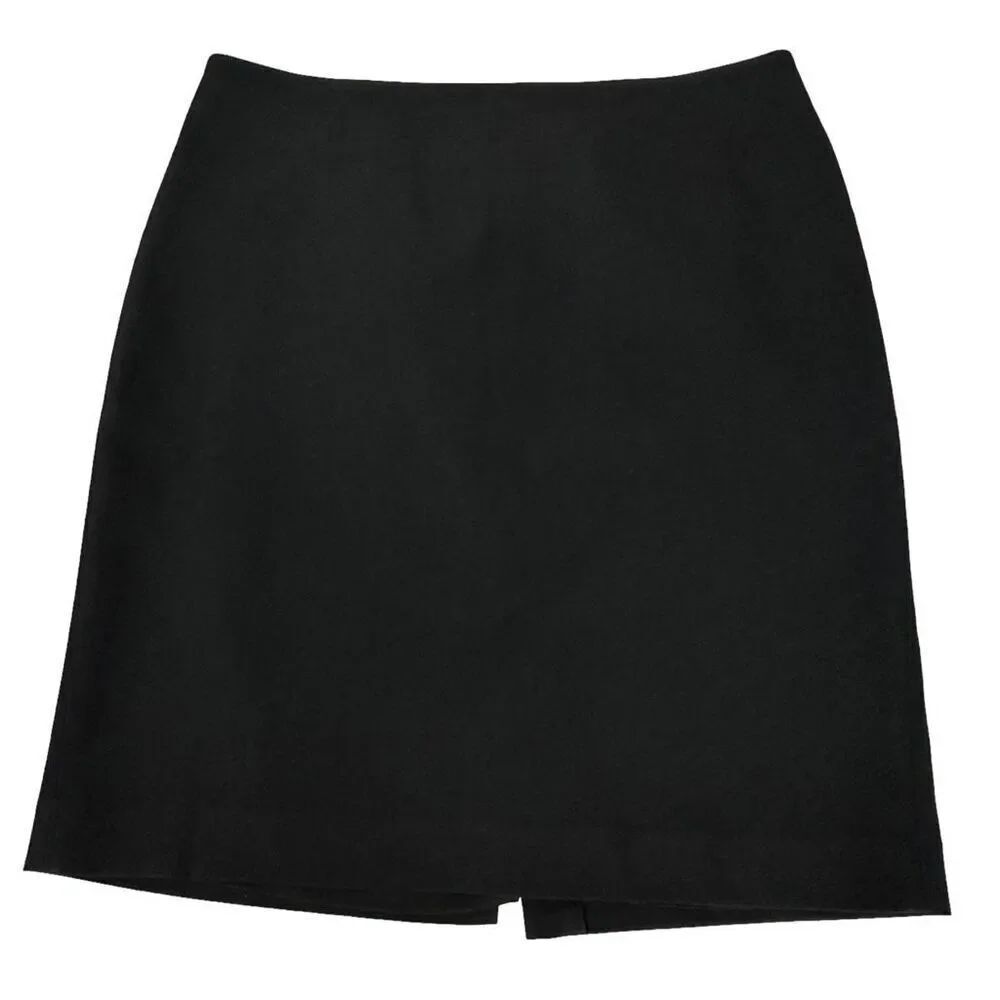 Talbots Black Straight Skirt size 12P Lined